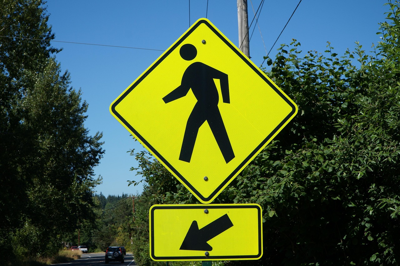 Pedestrian Crossing Sign - MUTCD Compliant